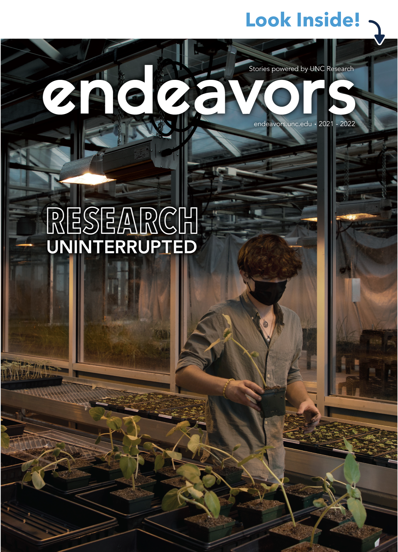 Cover of the 2021-2022 Endeavors magazine. Click to view a flipbook version of the print magazine.